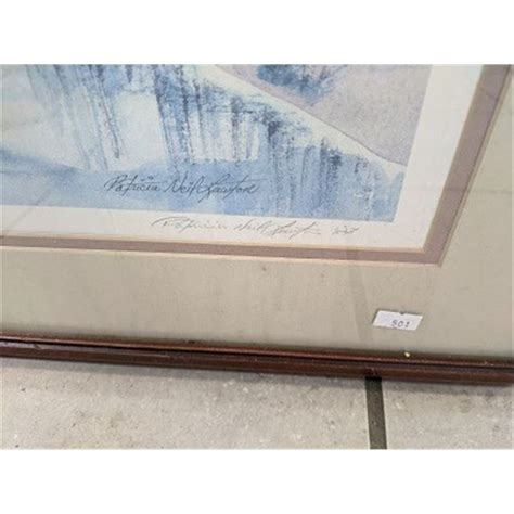 framed signed seascape print