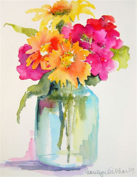 Yellow Flower Watercolor at PaintingValley.com | Explore collection of ...