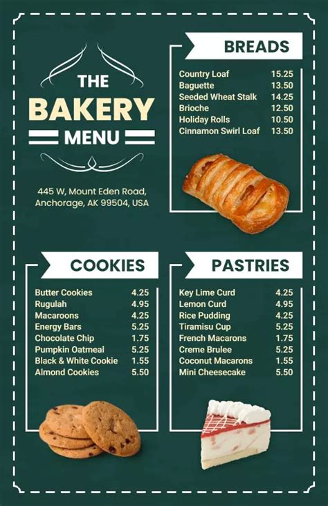 Bakery Menu Templates - Customize & Download (Free)