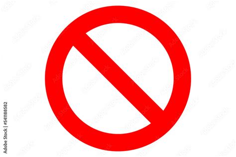 Isolated red Not Allowed stop sign, Prohibition sign or stop sign illustration in PNG isolated ...