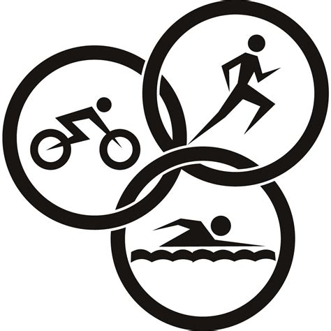 Triathlon Circles Athletics Wall ART Sticker Wall Decals Transfers ... - ClipArt Best - ClipArt ...