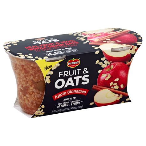 Del Monte Fruit & Oats Apple Cinnamon Cups - Shop Fruit at H-E-B