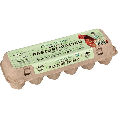 Central Market Organic Pasture Raised Large Brown Eggs - Shop Eggs & Egg Substitutes at H-E-B