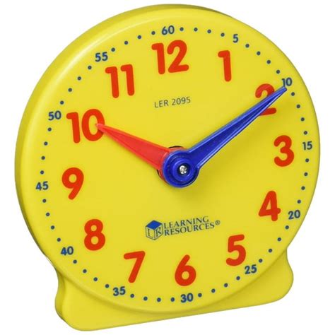 Learning Resources Big Time Student Clock, 12 Hour - Walmart.com - Walmart.com