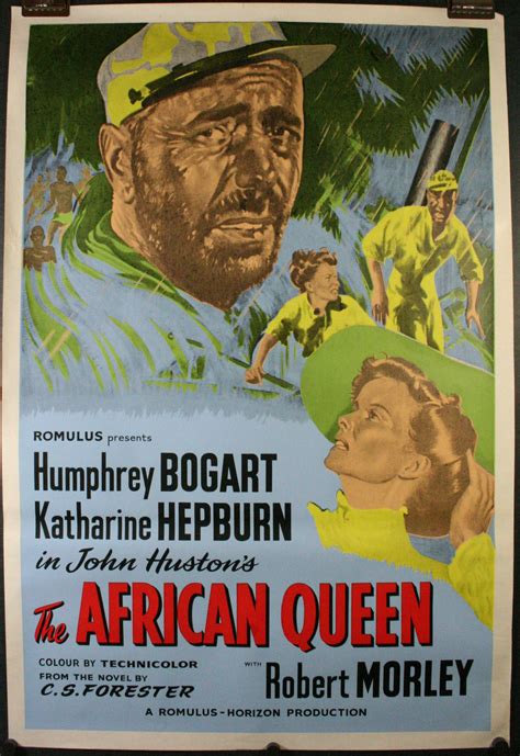 THE AFRICAN QUEEN, Original Vintage Humphrey Bogart and Katharine ...