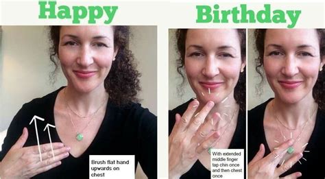 Happy Birthday ASL, sign language | Asl sign language, Sign language ...