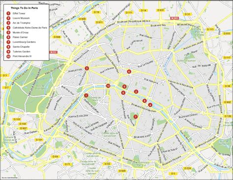 Map of Paris, France - GIS Geography