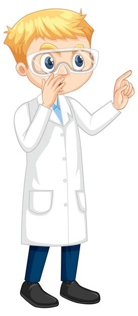 Cute Scientist Digital Clipart, Mad Scientist clip art (CG034 ...