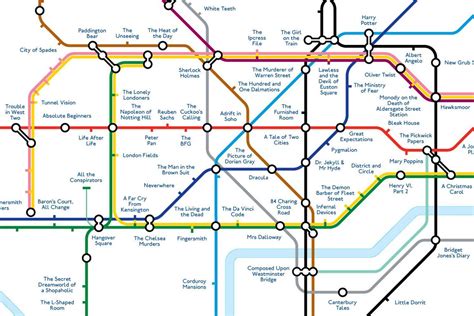 'Literature' Tube map replaces stations with titles of books set in the ...