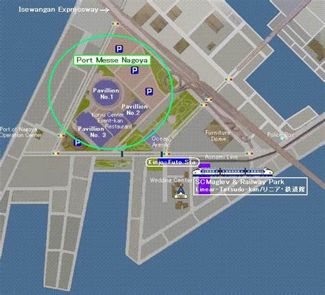 Nagoya port map - Map of Nagoya port (Chūbu - Japan)