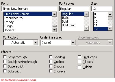 Word Characters - Default Font