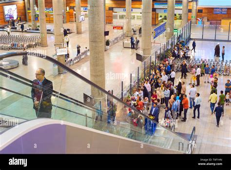 TEHRAN, IRAN - MAY 22, 2017: People waiting for arriving passengers at Tehran Imam Khomeini ...