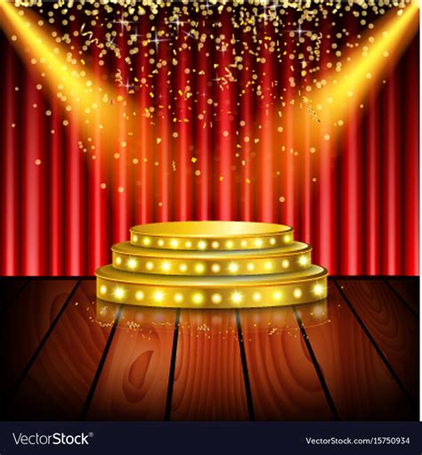 Vector illustration of Spotlight of shining on stage background. Download a Free Preview or High ...