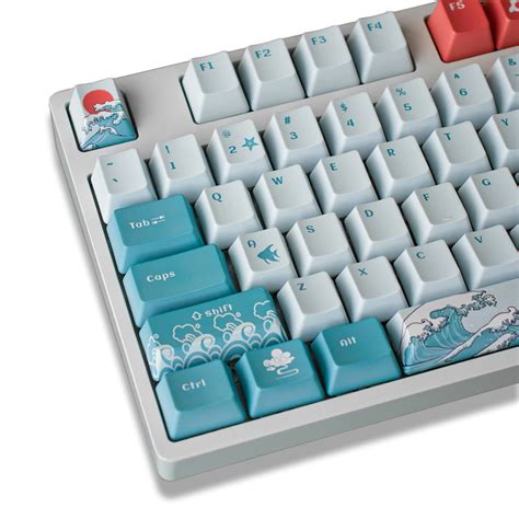 Buy Gliging Coral Sea Keycaps 108 PBT Heat Sublimation OEM Profile Keycap for Cherry Mx Gateron ...