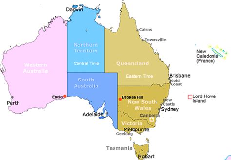 Canada and Australia Time Zones Map live - Current local time with time zone