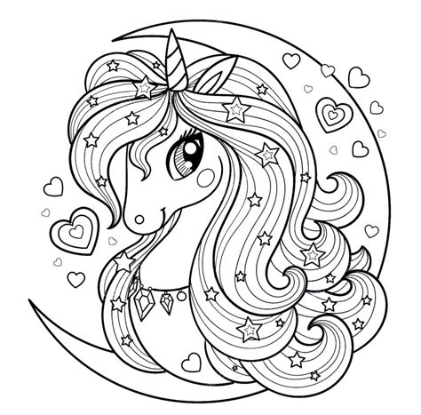 Unicorn coloring pages. Free printable Coloring pages for Kids