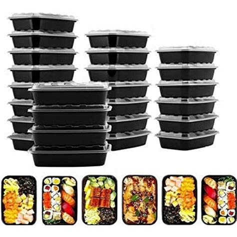 10 Pack 28 Oz Meal Prep Containers Reusable Food Storage Disposable ...