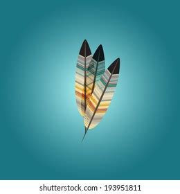 Three Feathers Stock Vector (Royalty Free) 193951811 | Shutterstock