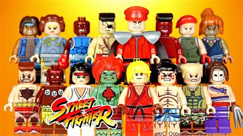 Street Fighter Wave 1 & 2 Unofficial LEGO Minifigures - YouTube