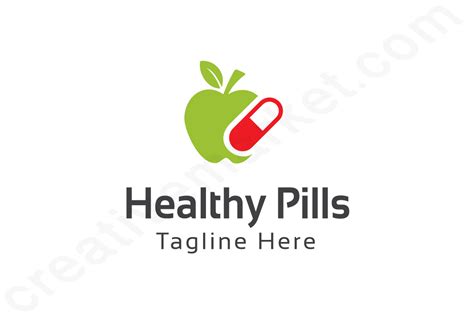 Healthy Pills Logo Template ~ Logo Templates ~ Creative Market