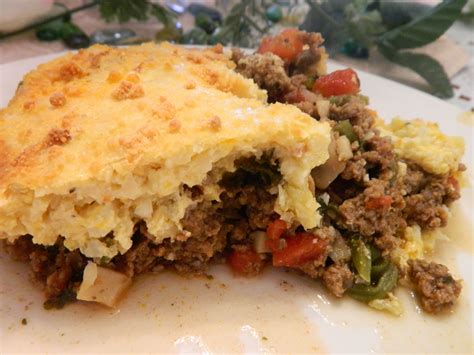 Ginny's Low Carb Kitchen: BEEF TAMALE PIE