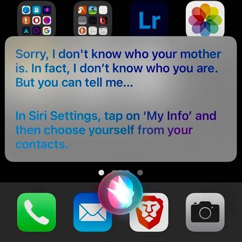 Siri reaches a new low when asked to call mom. Worked just fine a ...