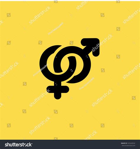 Heterosexual Symbol Icon Flat Design Stock Illustration 525243532 - Shutterstock