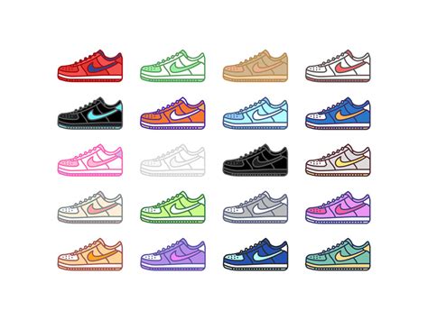 Nike Trainer Shoe Collage Colourful Shoes Drawing | ubicaciondepersonas ...