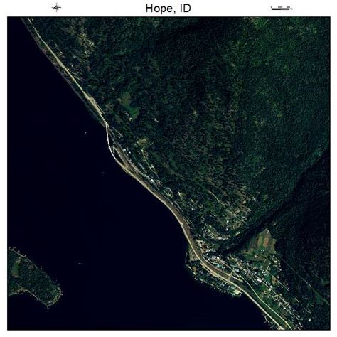 Aerial Photography Map of Hope, ID Idaho