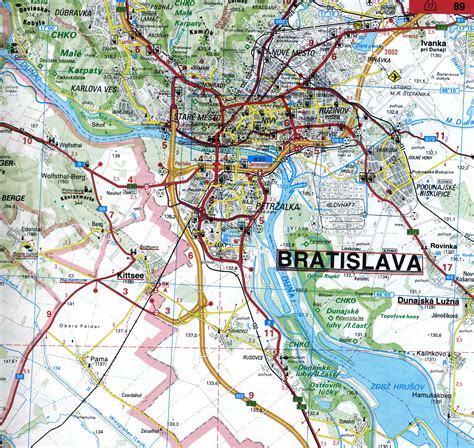 Travel to Bratislava - Travel Maps to Bratislava Slovakia