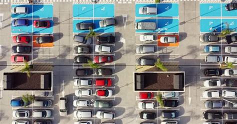 Parking Lot Of A Shopping Mall by aerostocklab on Envato Elements