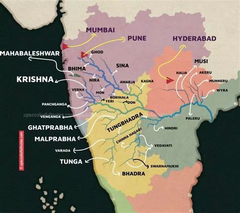 Importance of Tungabhadra Dam & Tungabhadra river [MAP] - UPSC ...