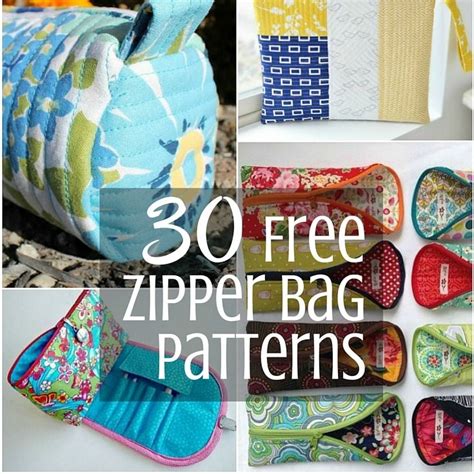 Free Zipper Bag Patterns | Zipper bags, Bag pattern, Bag patterns to sew