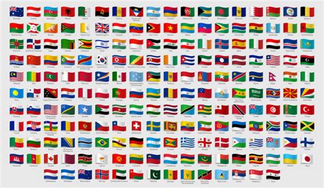 Flags Of The World With Names Of Countries