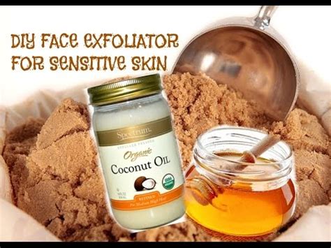 DIY FACE EXFOLIATOR | FOR SENSITIVE SKIN | SUMMER GLOW - YouTube