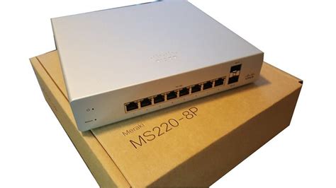 Meraki Cloud Managed MS220 Series 8 Port Gigabit PoE Switch – 8x 1GbE+wall mount – IT CLEARANCE