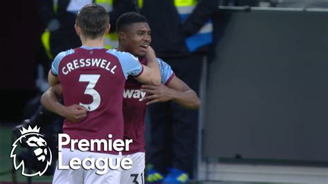 Ben Johnson's first West Ham goal equalizes against Brighton | Premier League | NBC Sports - YouTube