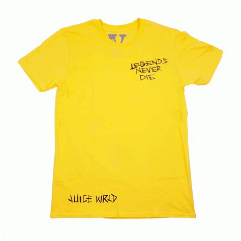 Juice Wrld x Vlone Inferno Yellow T-Shirt - VLONE® Authentic Store【 Original Vlone Shirts & Hoodies】