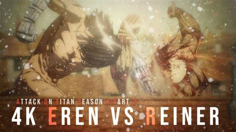 Eren vs Reiner - Attack on Titan Season 4 Part 2 Episode 1 FULL FIGHT ...