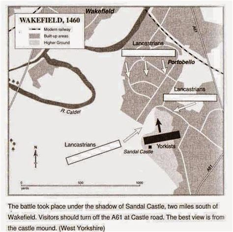 Wars of the Roses: The Battle of Wakefield, December 30, 1460.