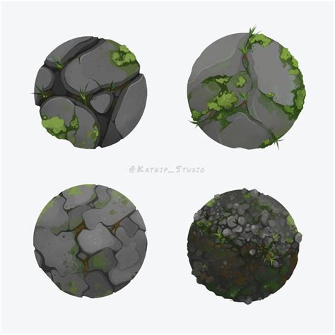 2D Rock Texture Ball, Digital Concept Art for Video Games. in 2024 ...