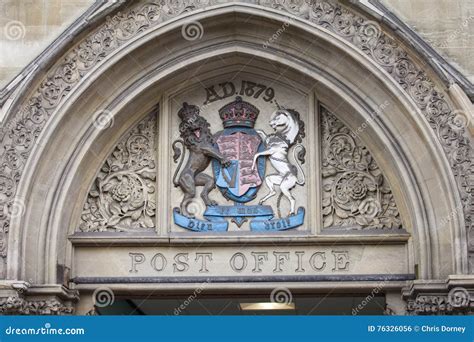 Post Office in Oxford stock photo. Image of royal, sculpture - 76326056