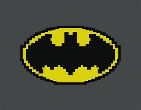 Symbole Batman Pixel Art | My XXX Hot Girl