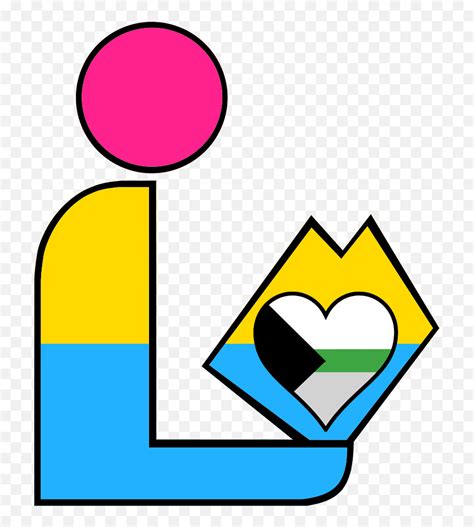 Pansexual Demiromantic Pride Library Logo 2 - Gay Pride Emoji,Pride Flag Emojis - free ...