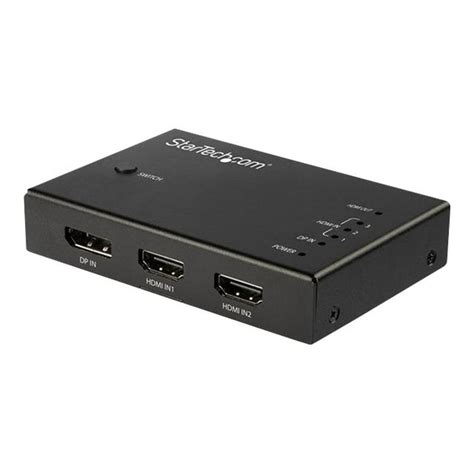 StarTech.com 4 Port HDMI Video Switch, 3x HDMI & 1x DisplayPort, 4K 60Hz, Multi Port HDMI Switch ...