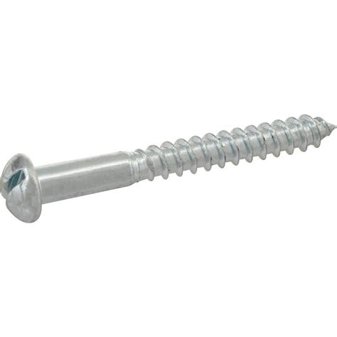 Hillman #14 x 2-in Silver Zinc-Plated Round Wood Screws (2-Count) at ...