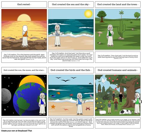 Creation Story Storyboard by eshal-3