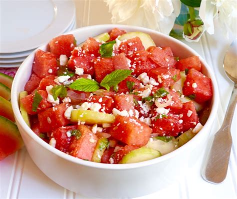 Watermelon Salad is a refreshing mix of sweet and savory.