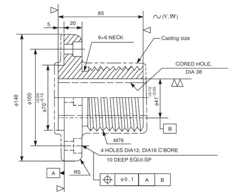 Contoh Gambar Autocad 2D Teknik Mesin / desain gambar 2d di autocad teknik mesin - YouTube ...