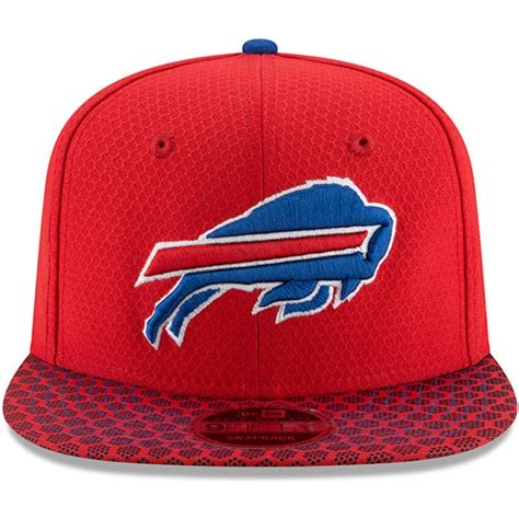 New Era Flat Brim 9FIFTY Sideline Buffalo Bills NFL Red Snapback Cap: Caphunters.com